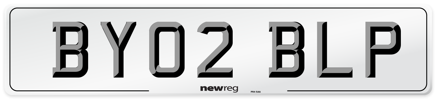 BY02 BLP Number Plate from New Reg